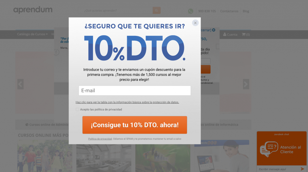 Cómo mejorar el SEO de tu web: 8 Tips Ganadores en 2020 6 pop up promocional